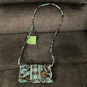 Vera Bradley Small CrossBody Clutch “Java Blue”